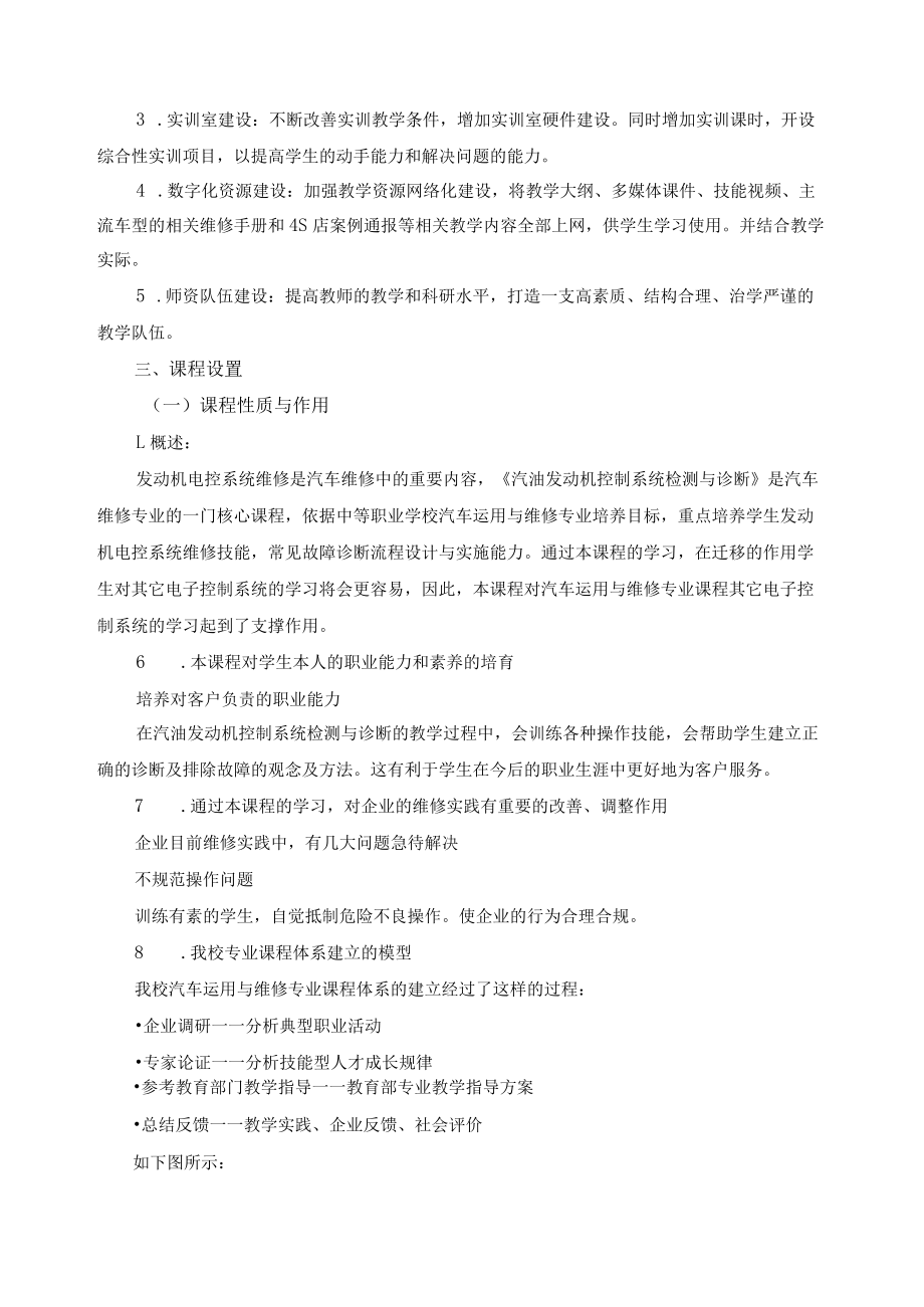 《汽油发动机控制系统检测与诊断》精品课程建设规划方案.docx_第3页