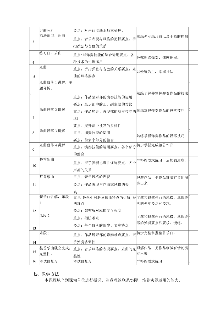 《器乐提高-古筝》课程教学大纲.docx_第3页