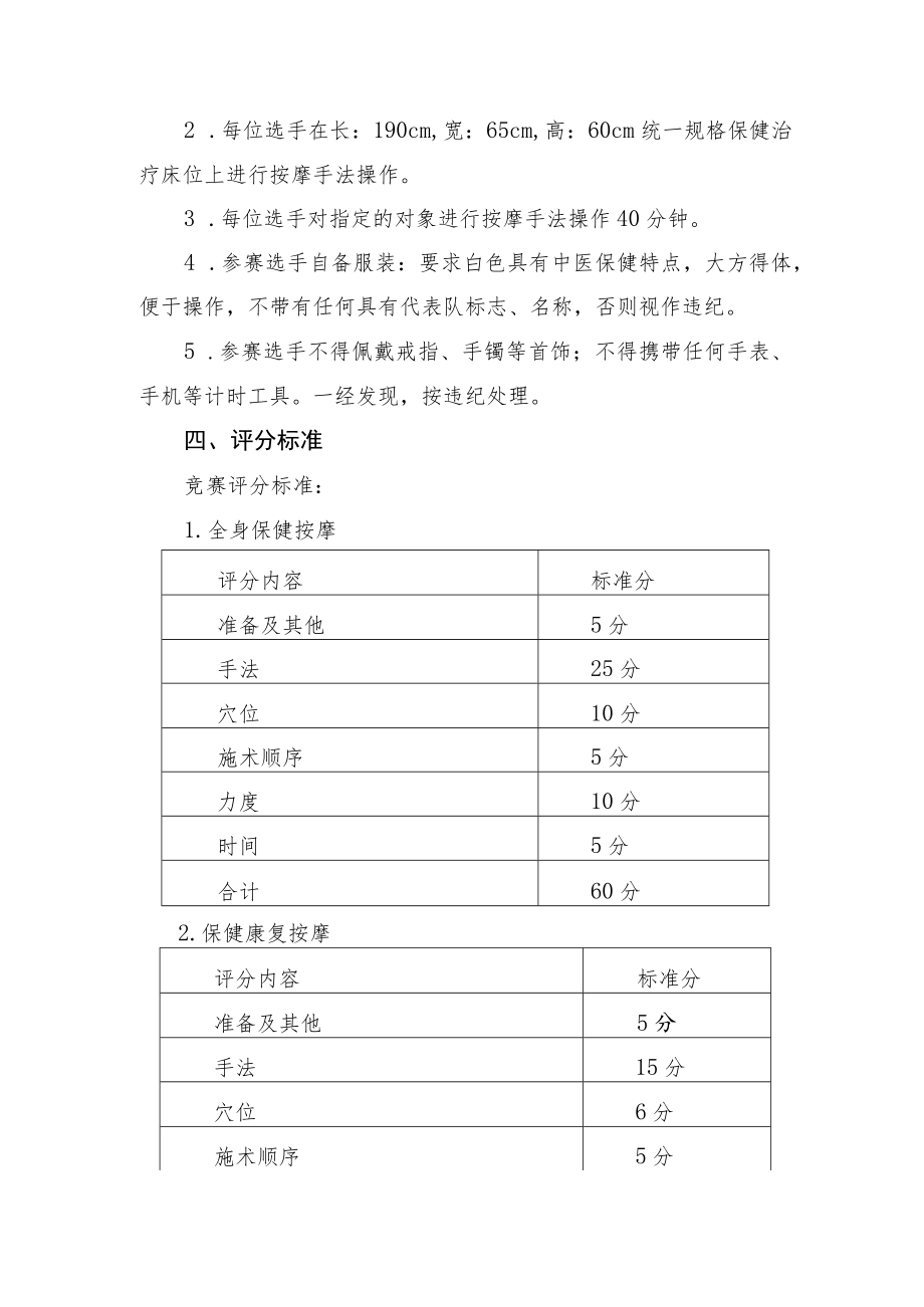 第十届安徽省残疾人职业技能竞赛保健按摩师盲人保健按摩竞赛标准.docx_第3页