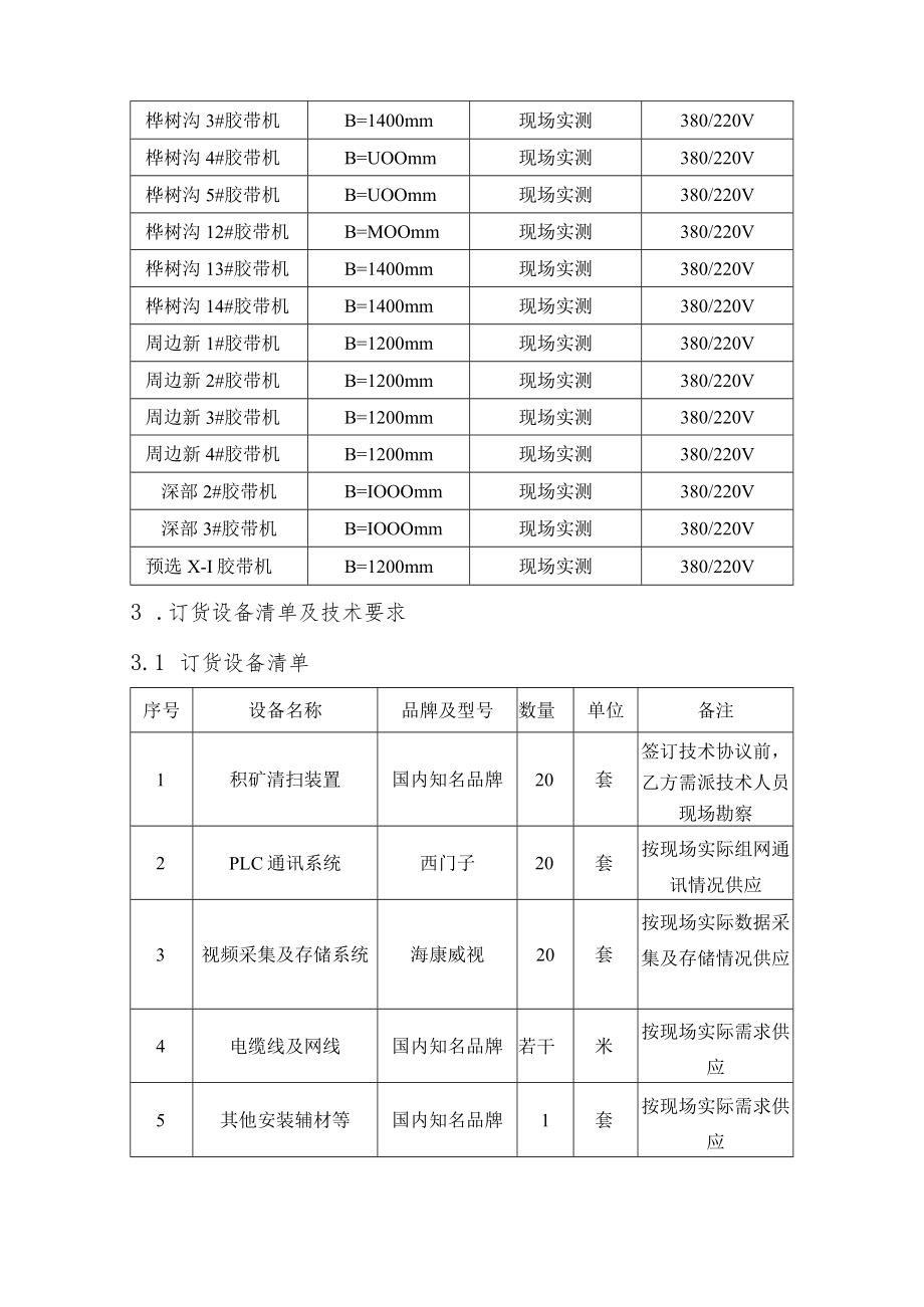 镜铁山矿业公司胶带机积矿清扫安全整治项目技术协议.docx_第3页