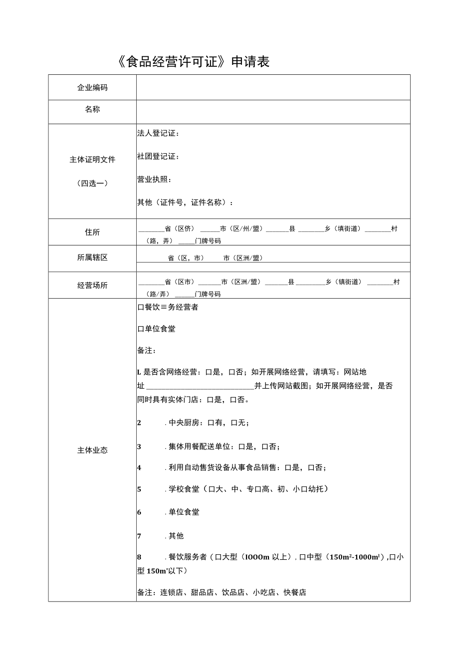 NO《食品经营许可证》申请书.docx_第3页