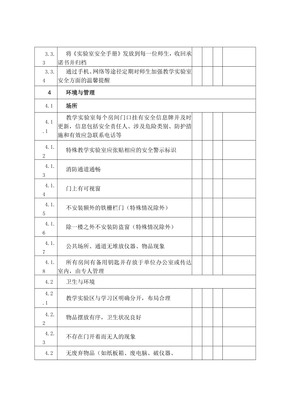 高校教学实验室安全专项检查项目表.docx_第3页