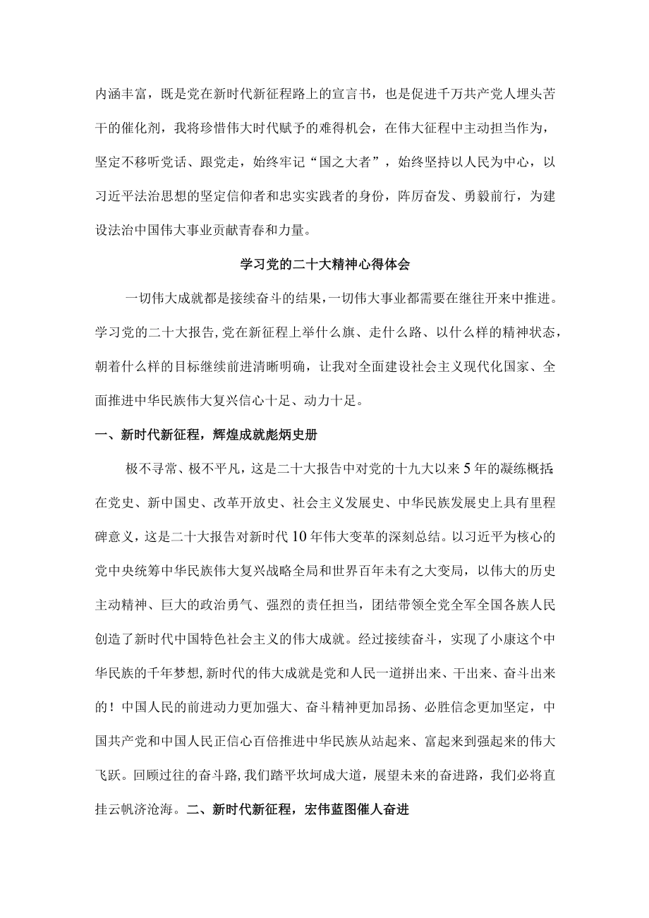 纪检人员学习党的二十大精神个人心得体会.docx_第2页