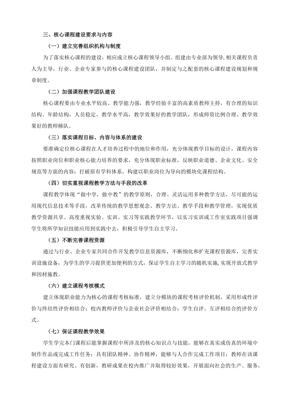 计算机平面设计专业核心课程建设方案.docx_第2页