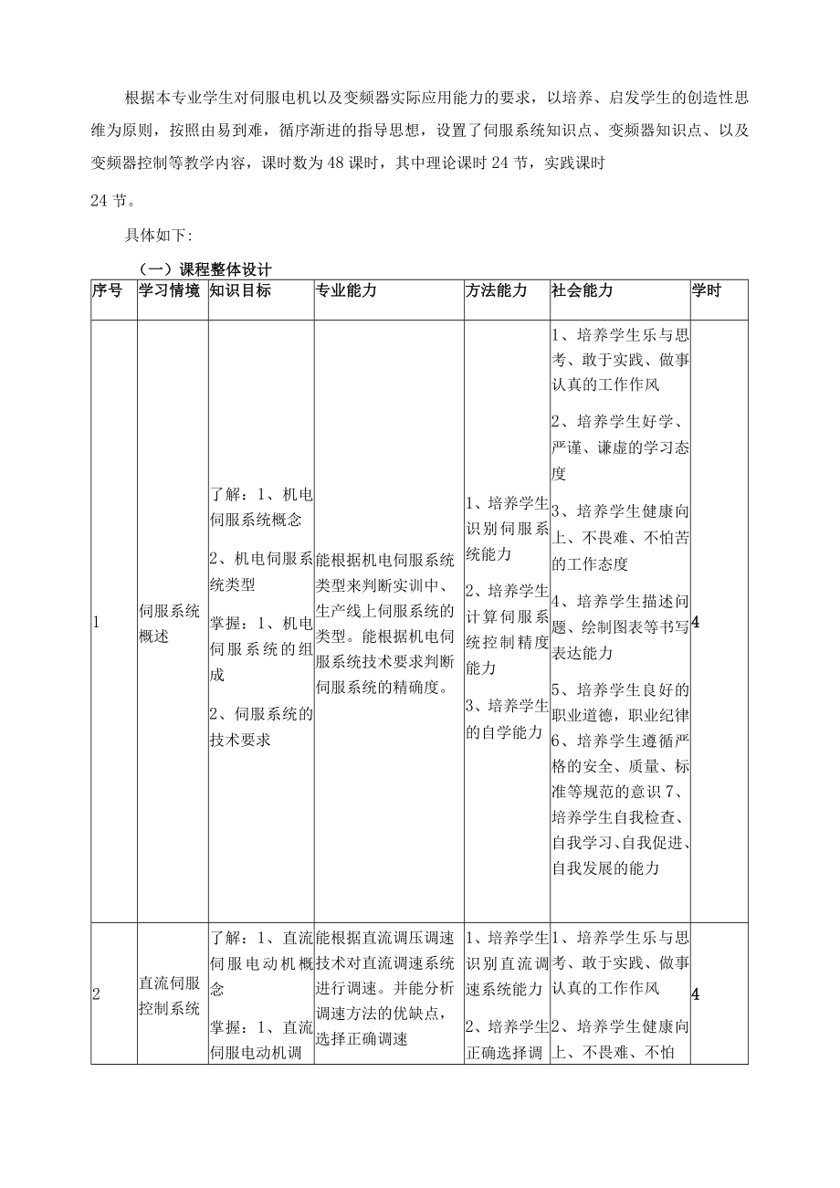 《伺服电机应用技术》课程标准.docx_第3页