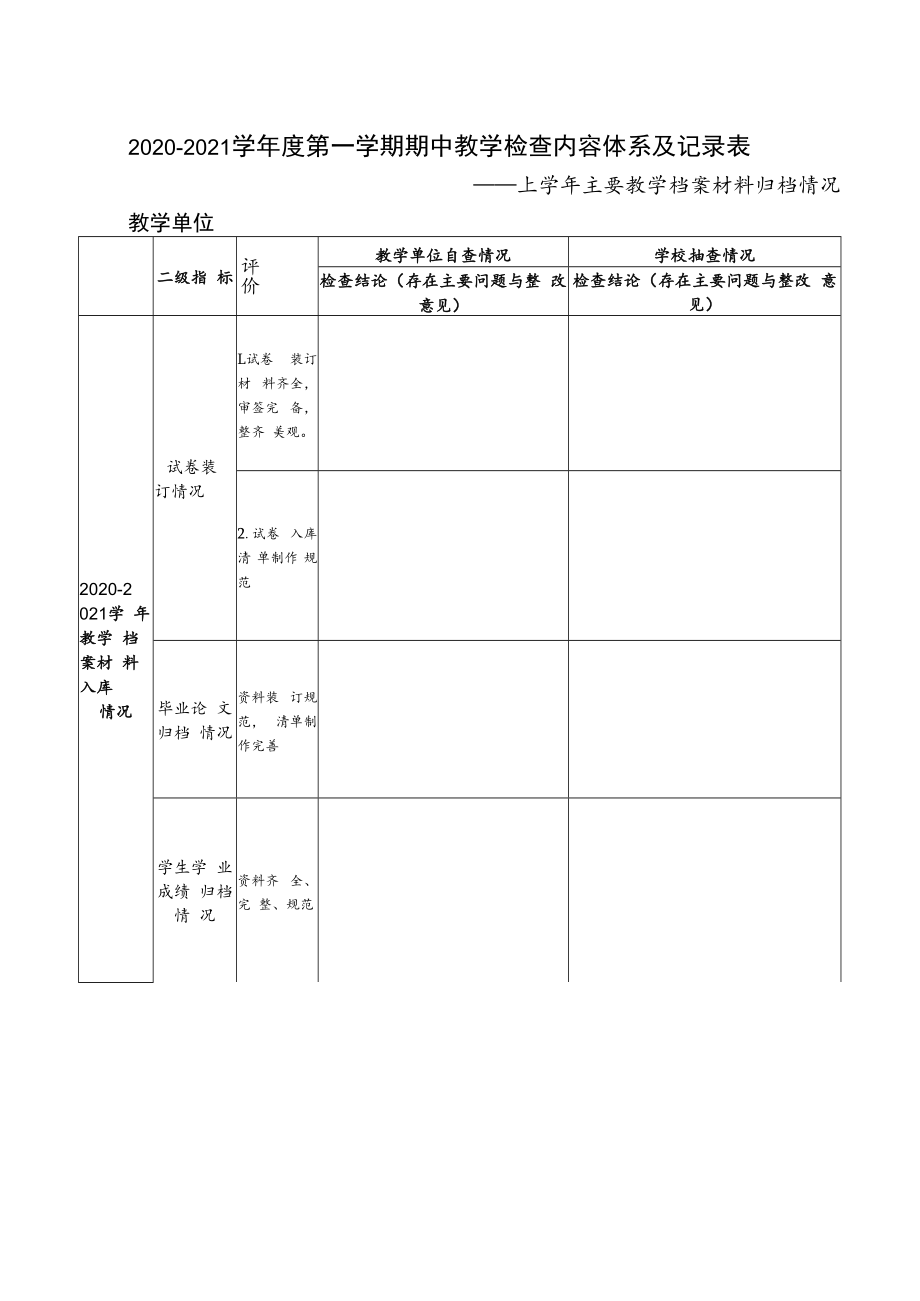 2020-2021学年度第一学期期中教学检查内容体系及记录表.docx_第3页