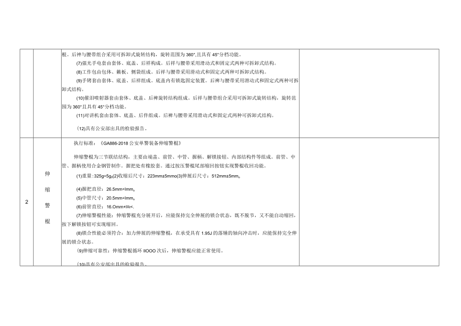 警用器材技术参数.docx_第2页