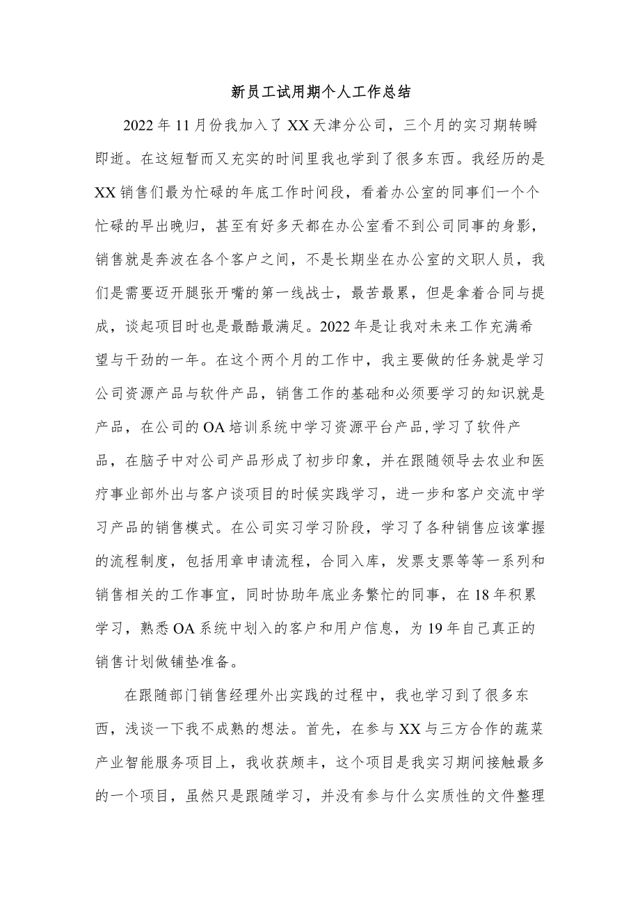 超市促销员新员工试用期个人工作总结.docx_第1页