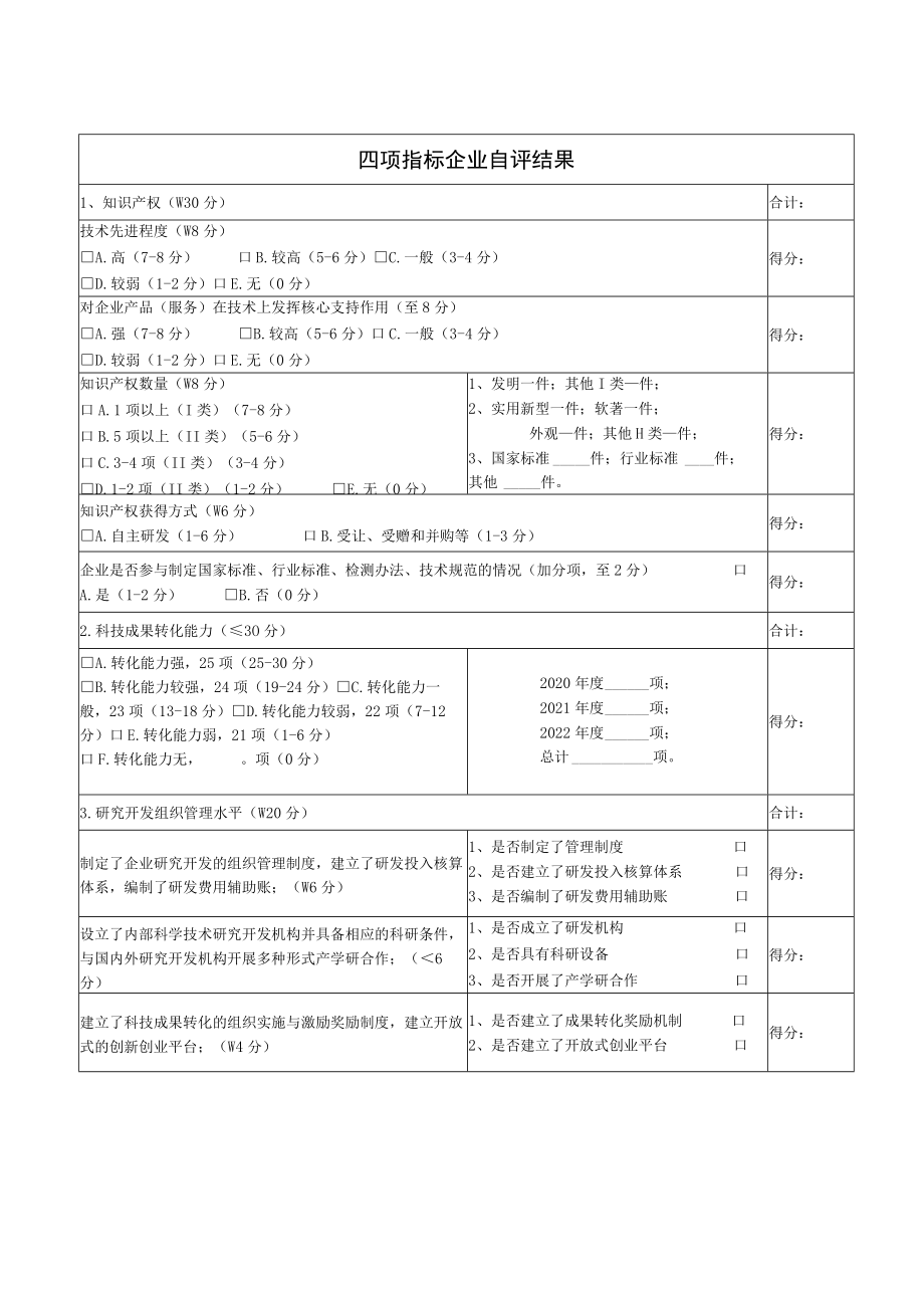 高新技术企业申报自评表.docx_第2页