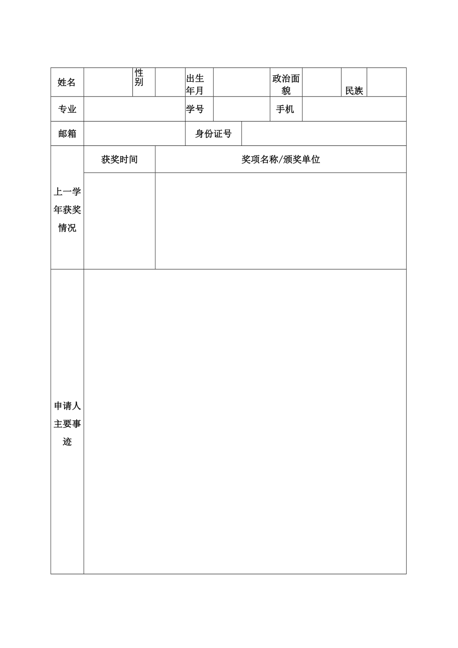 迪文奖学金申请表.docx_第2页