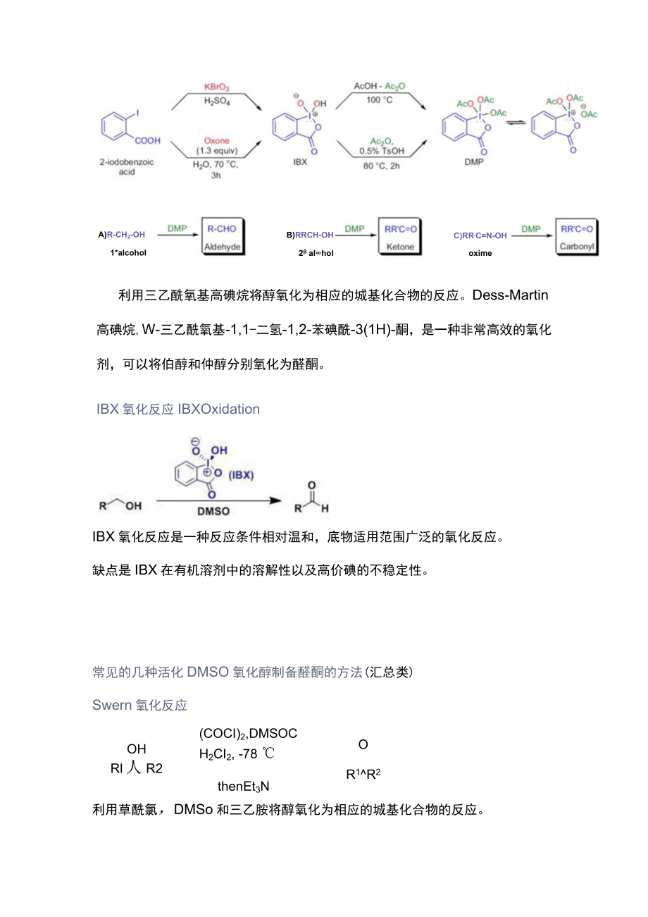 常见醇氧化制备醛酮的方法小结.docx_第3页