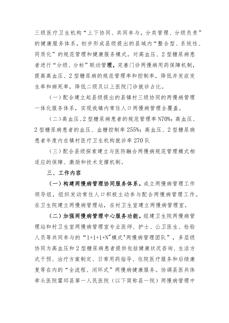 高塘镇实行“医防融合”加强两慢病规范管理工作实施方案.docx_第2页