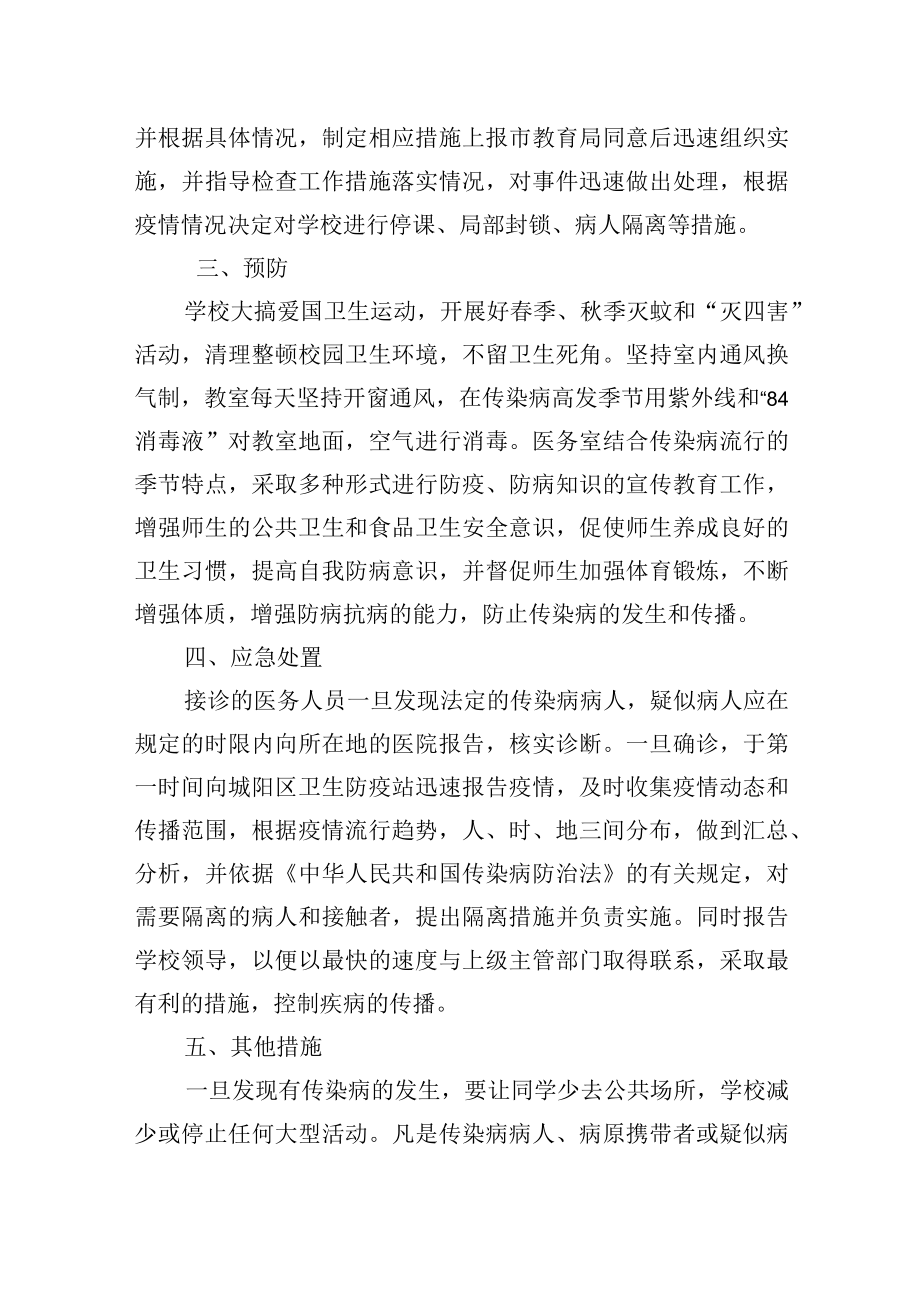 传染病流行应急处理预案.docx_第2页