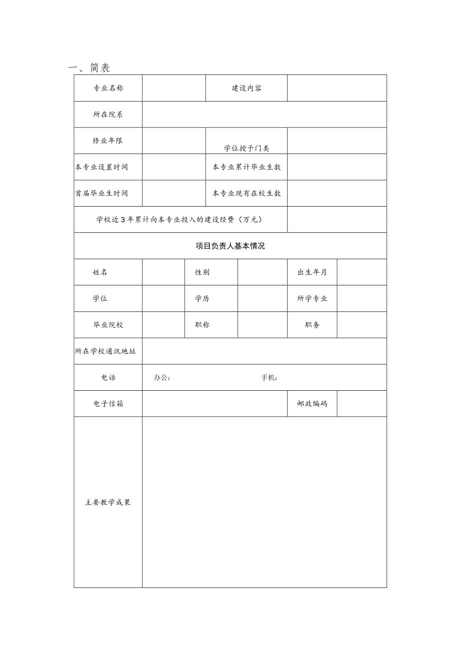 高等学校“专业综合改革试点”项目任务书.docx_第3页