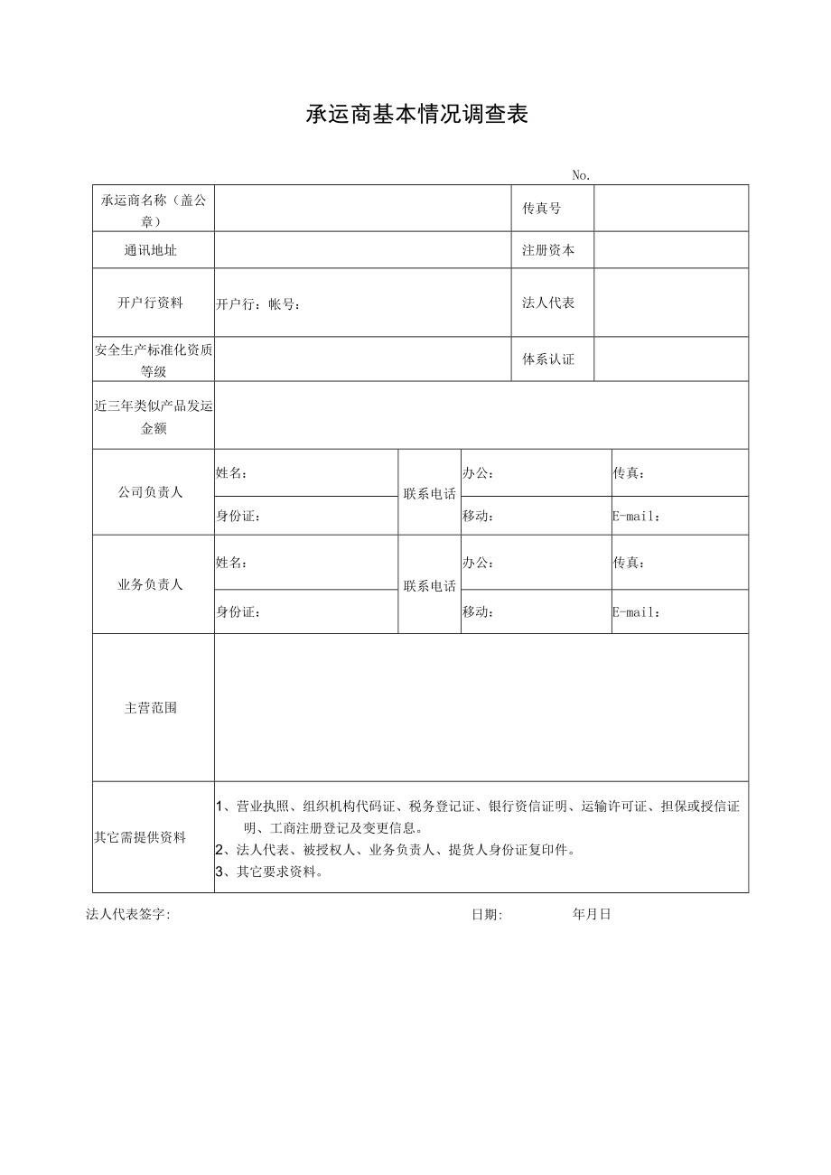 承运商基本情况调查表.docx_第1页