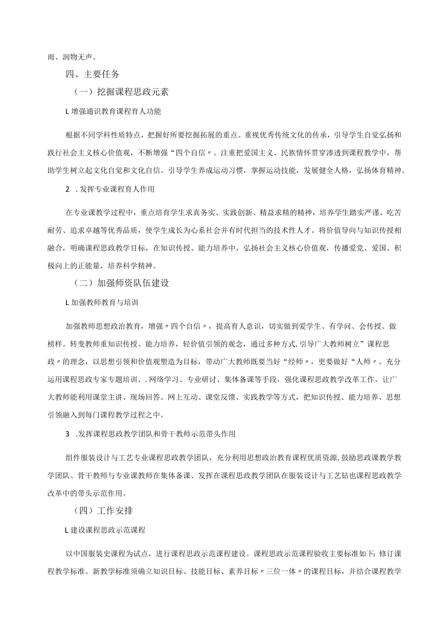 服装设计与工艺专业课程思政实施方案.docx_第2页