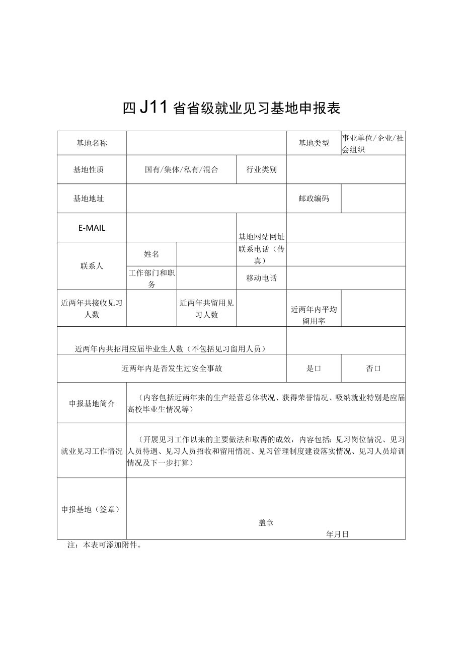 四川省省级就业见习基地申报表、考核（评审）表.docx_第1页