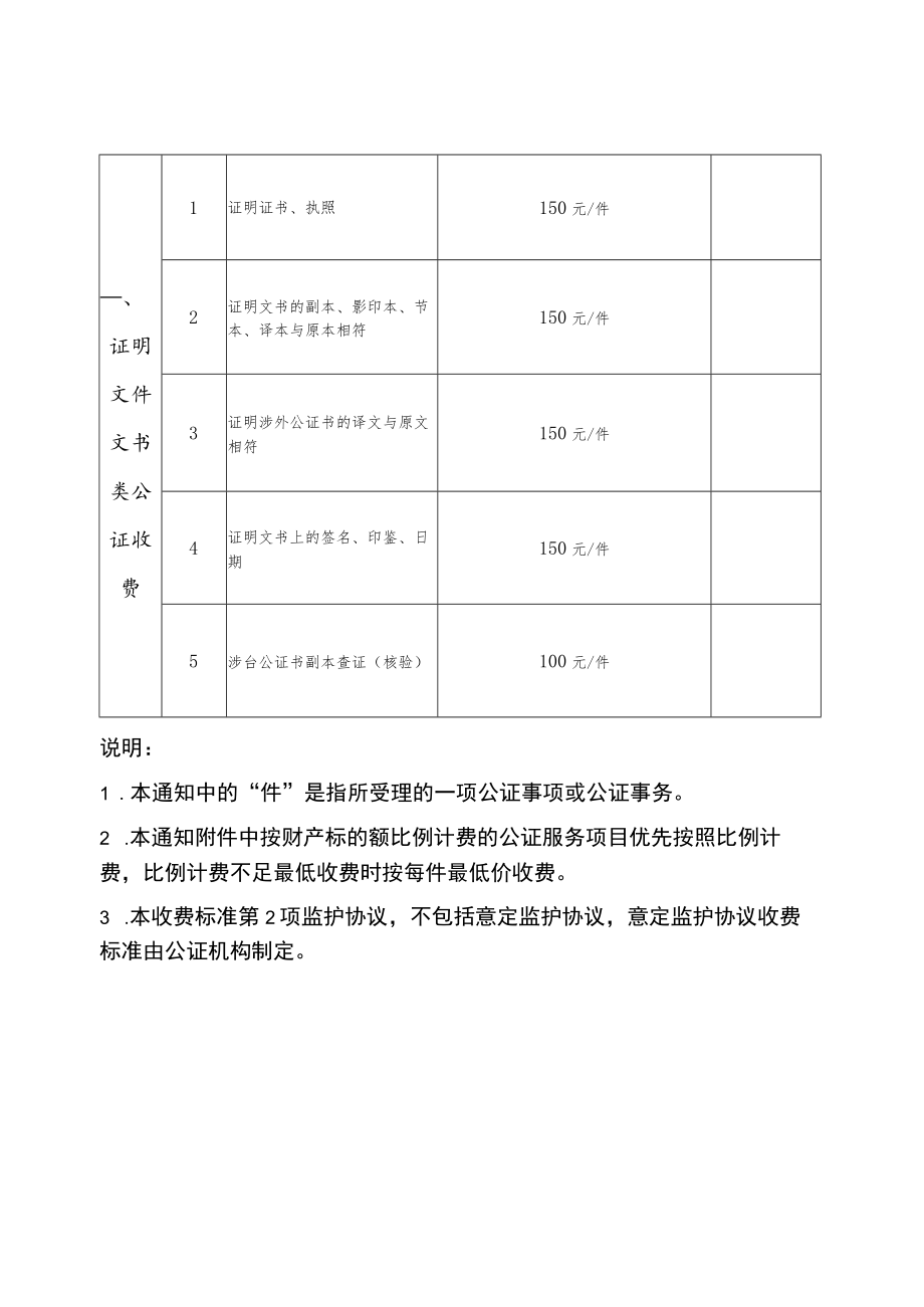 广西壮族自治区基本公证服务收费目录.docx_第3页