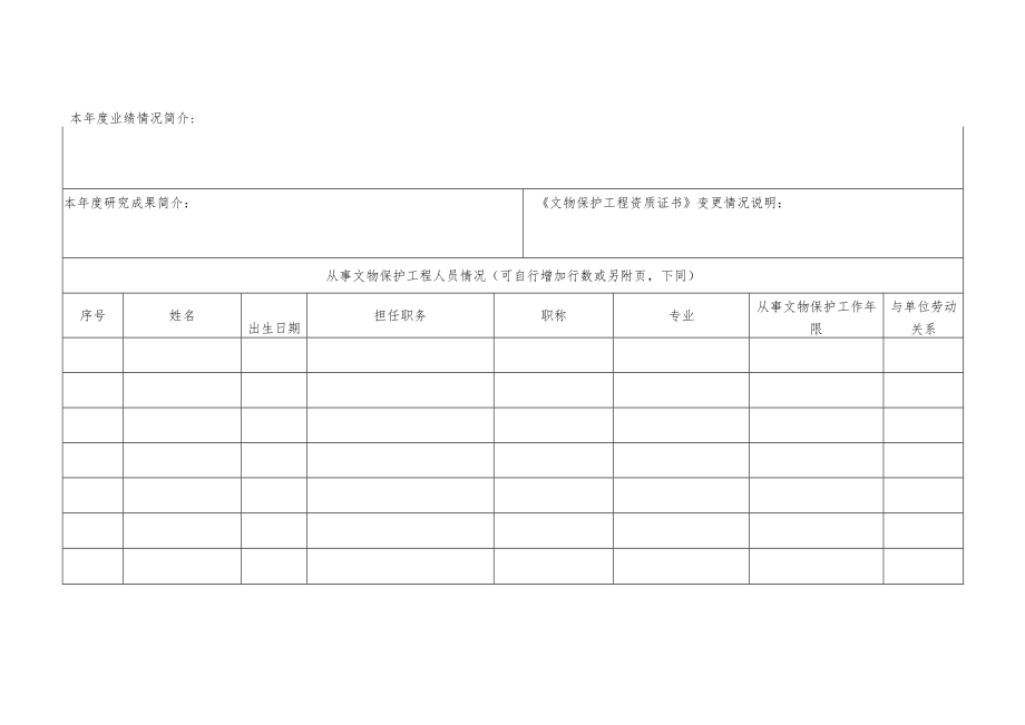 文物保护工程施工二级资质申报表.docx_第2页