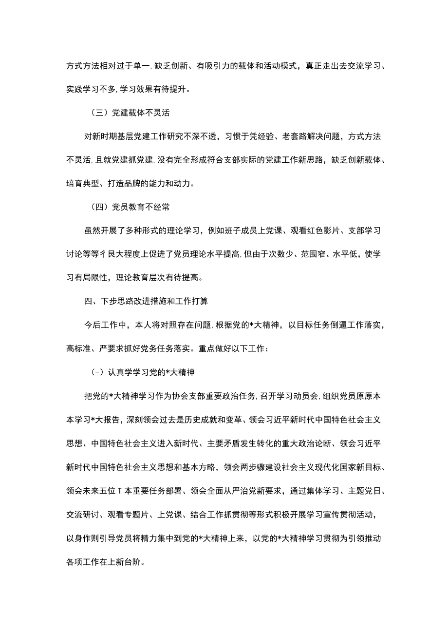 协会党支部书记党建工作述职报告.docx_第3页