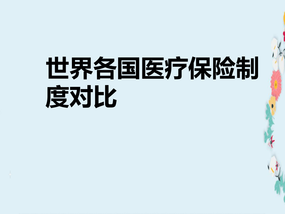 世界各国医疗保险制度对比.ppt_第1页