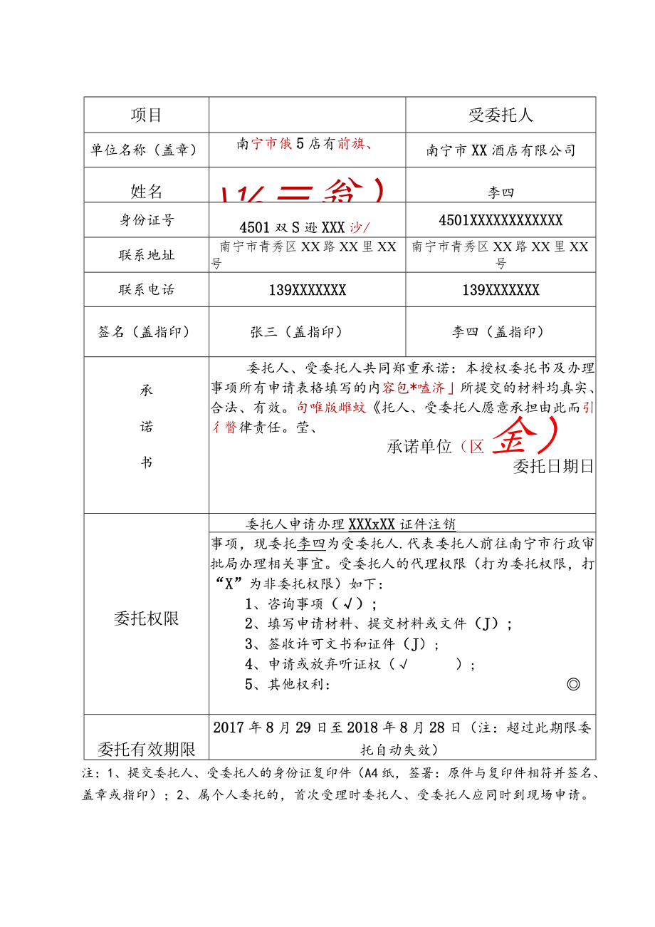 申请书、授权委托书示范文本,变更申请表、授权委托书下载.docx_第2页