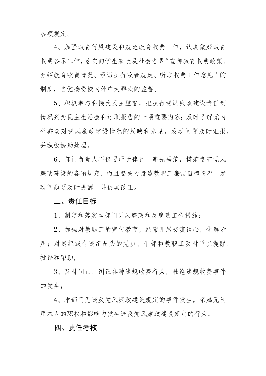 中学部门党风廉政建设责任书.docx_第2页