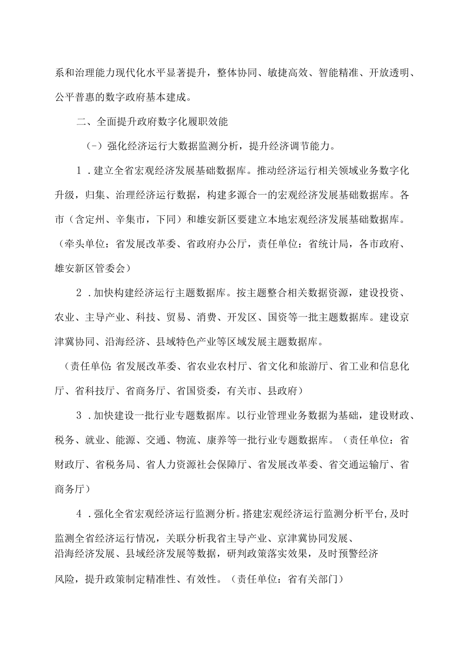 河北省关于加强数字政府建设的实施意见（2023年）.docx_第2页