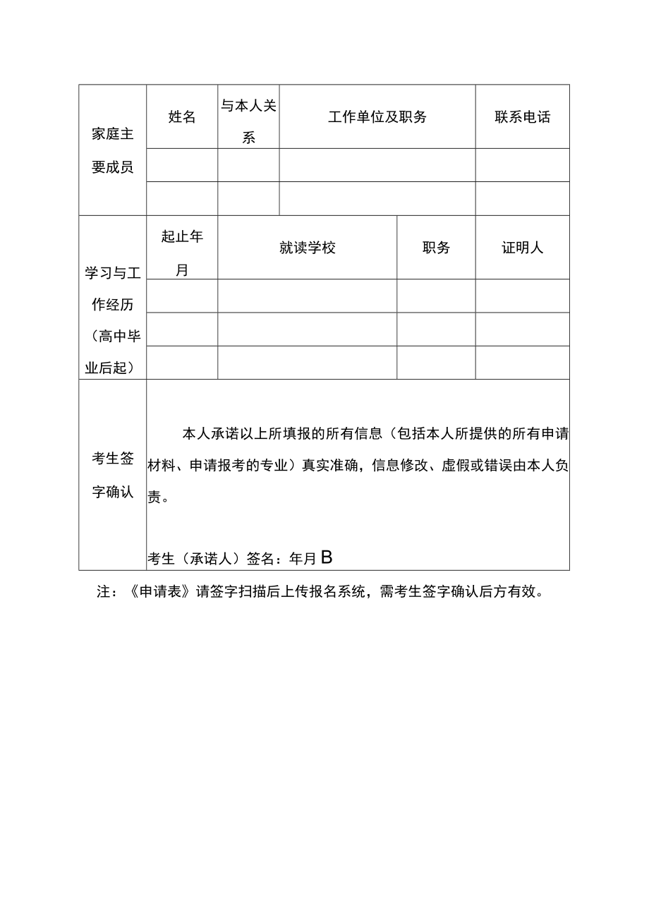 XX理工职业大学202X年第二学士学位报名申请表.docx_第2页