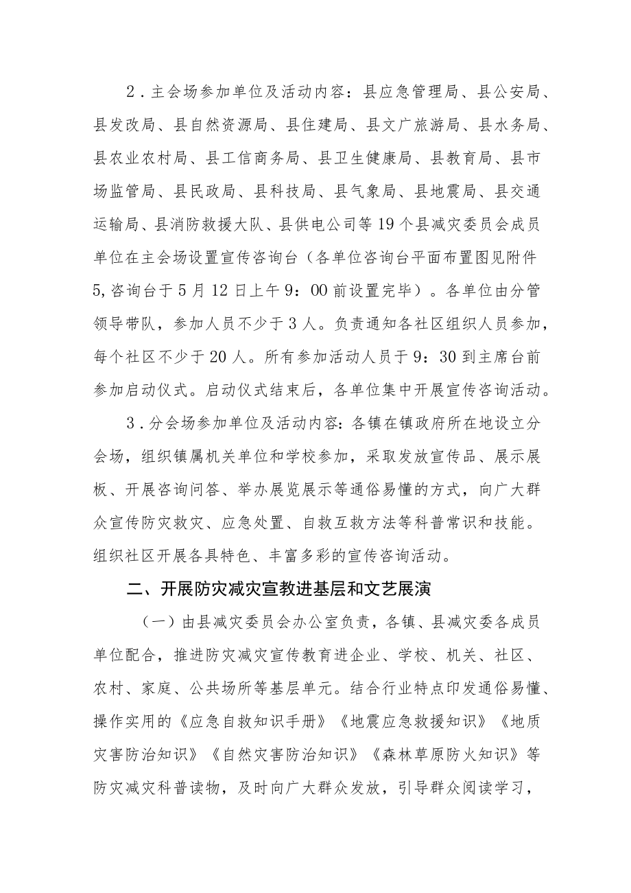 2023年防灾减灾日及宣传周活动方案.docx_第2页