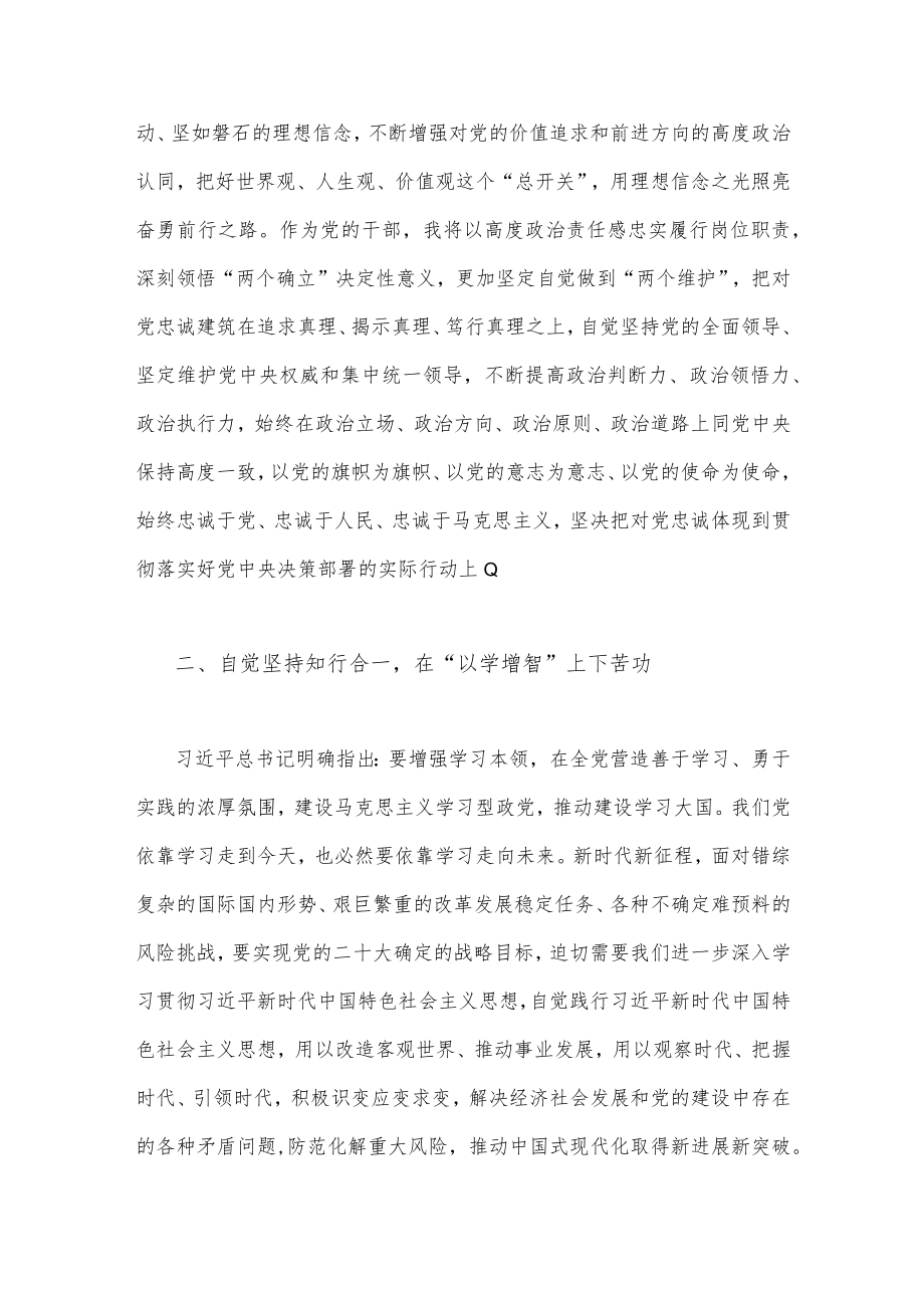 关于2023年主题教育专题学习研讨交流发言材料（2篇文）供参考.docx_第2页