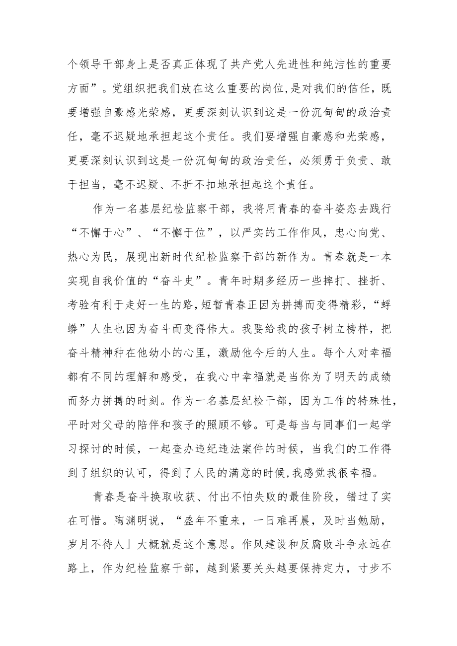 公司纪委书记在纪检监察干部教育整顿研讨会上的学习研讨发言提纲.docx_第2页