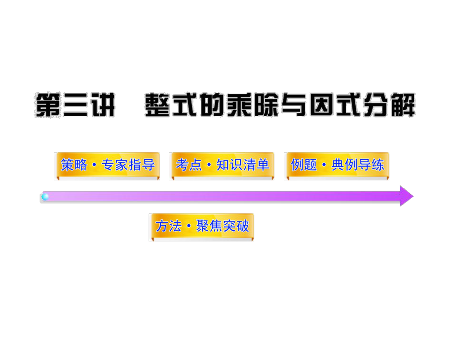 第三讲整式的乘除与因式分解精品教育.ppt_第1页