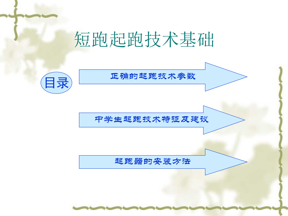 短跑技术基础知识精品教育.ppt_第1页