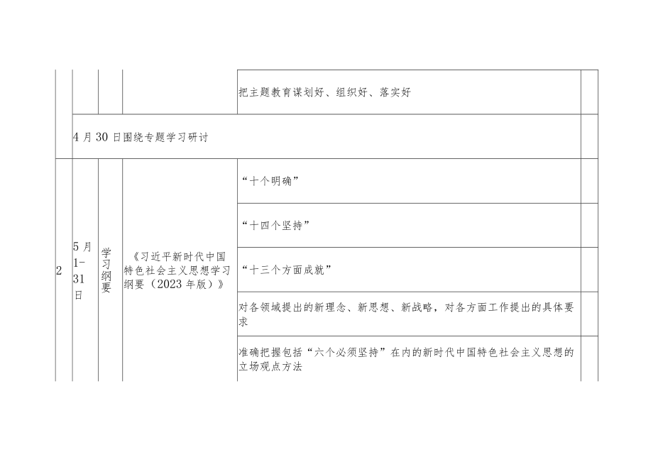 2023年主题教育学习计划表.docx_第2页