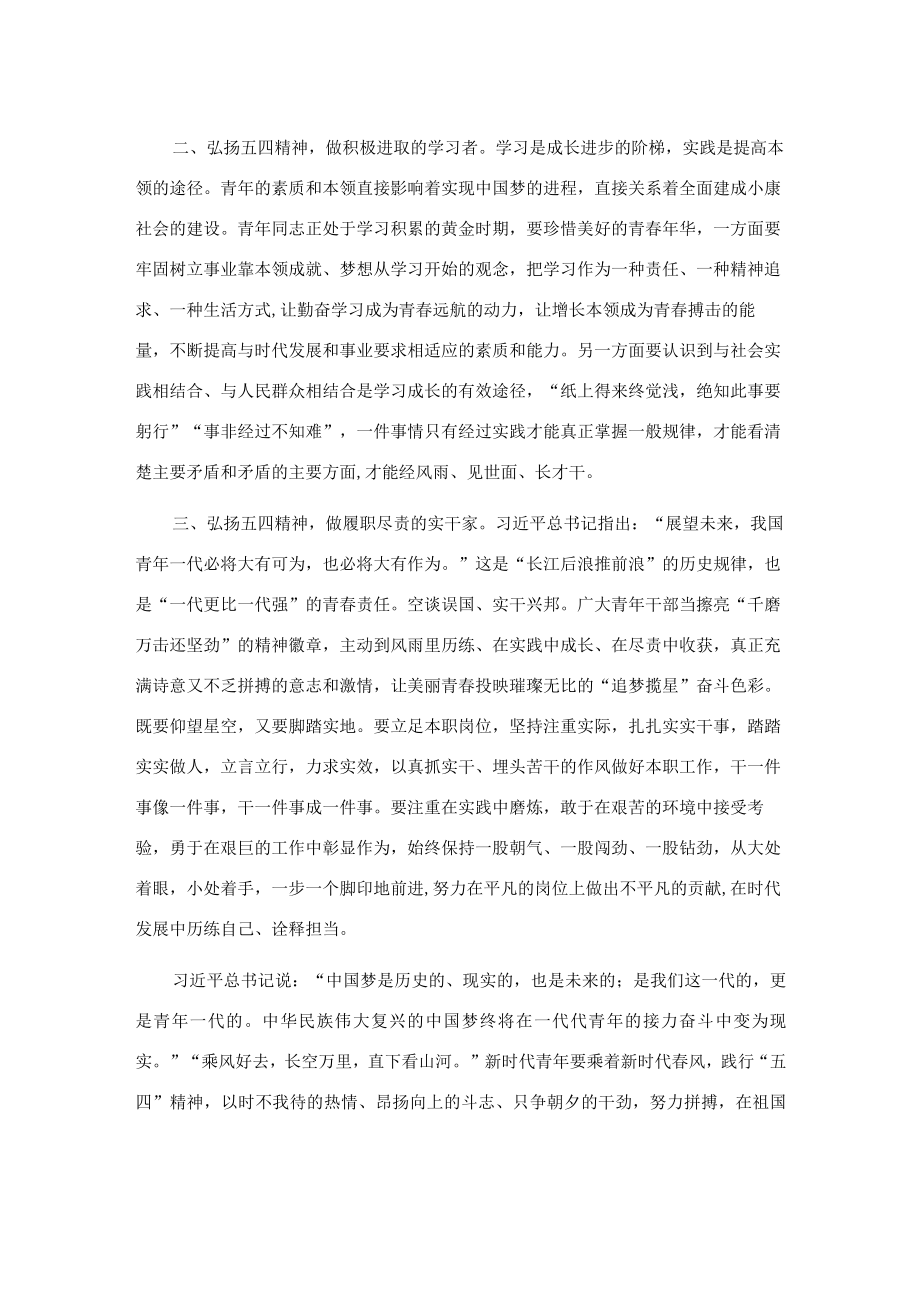 五四青年节座谈交流发言提纲.docx_第2页