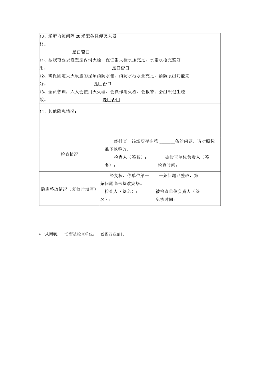 社会单位消防排查(自查)登记表.docx_第2页