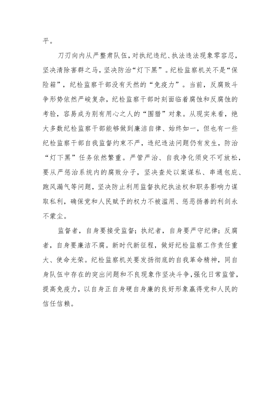 纪检监察干部纪检监察干部教育整顿进行时心得体会发言材料.docx_第3页