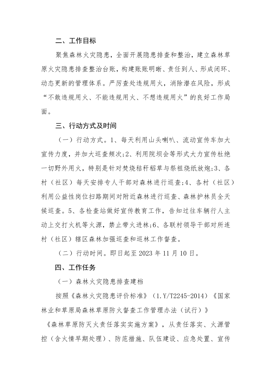 森林火灾隐患排查整治和查处违规用火行为专项行动实施方案.docx_第2页