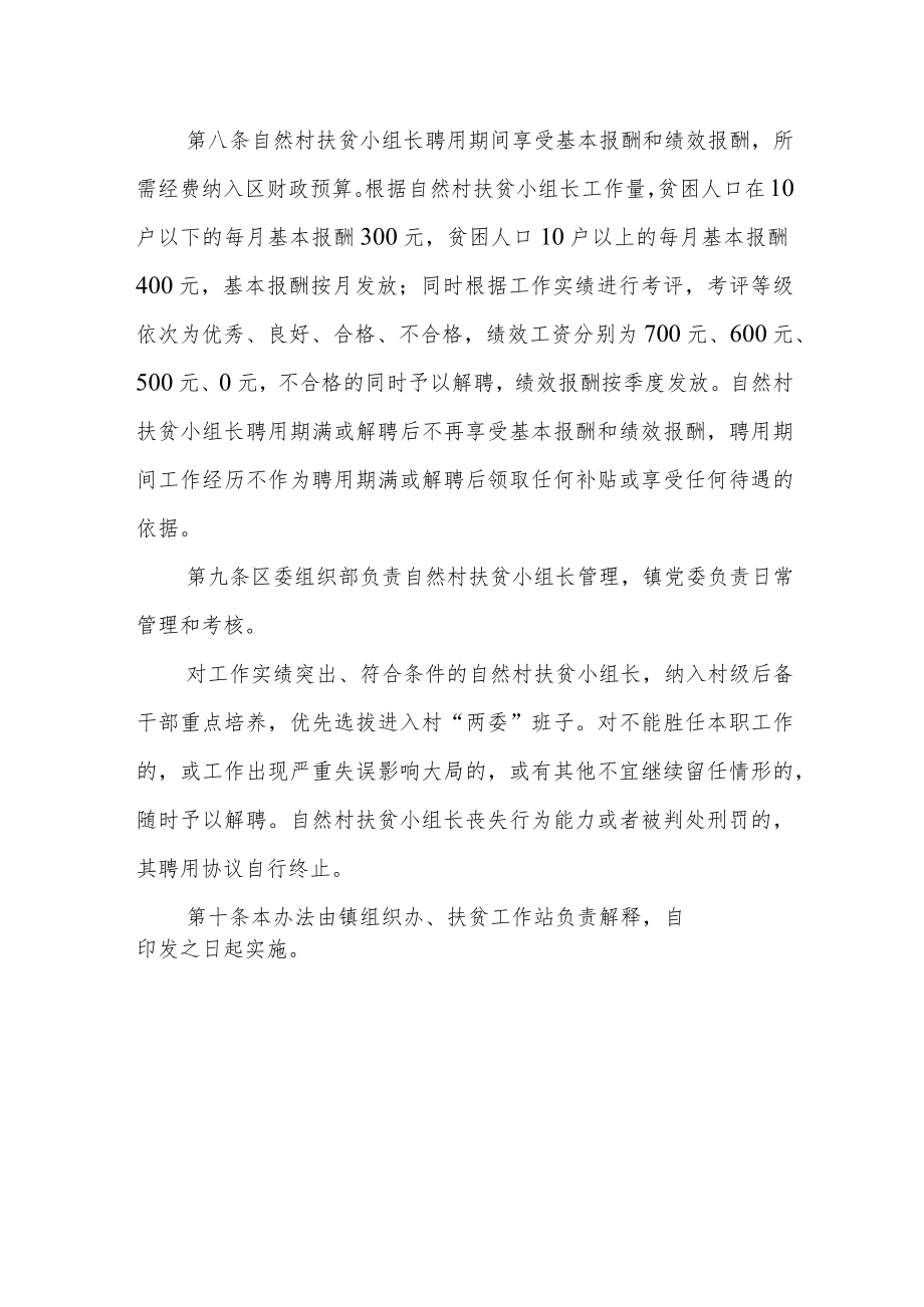 自然村扶贫小组长配备管理办法（试行）.docx_第3页