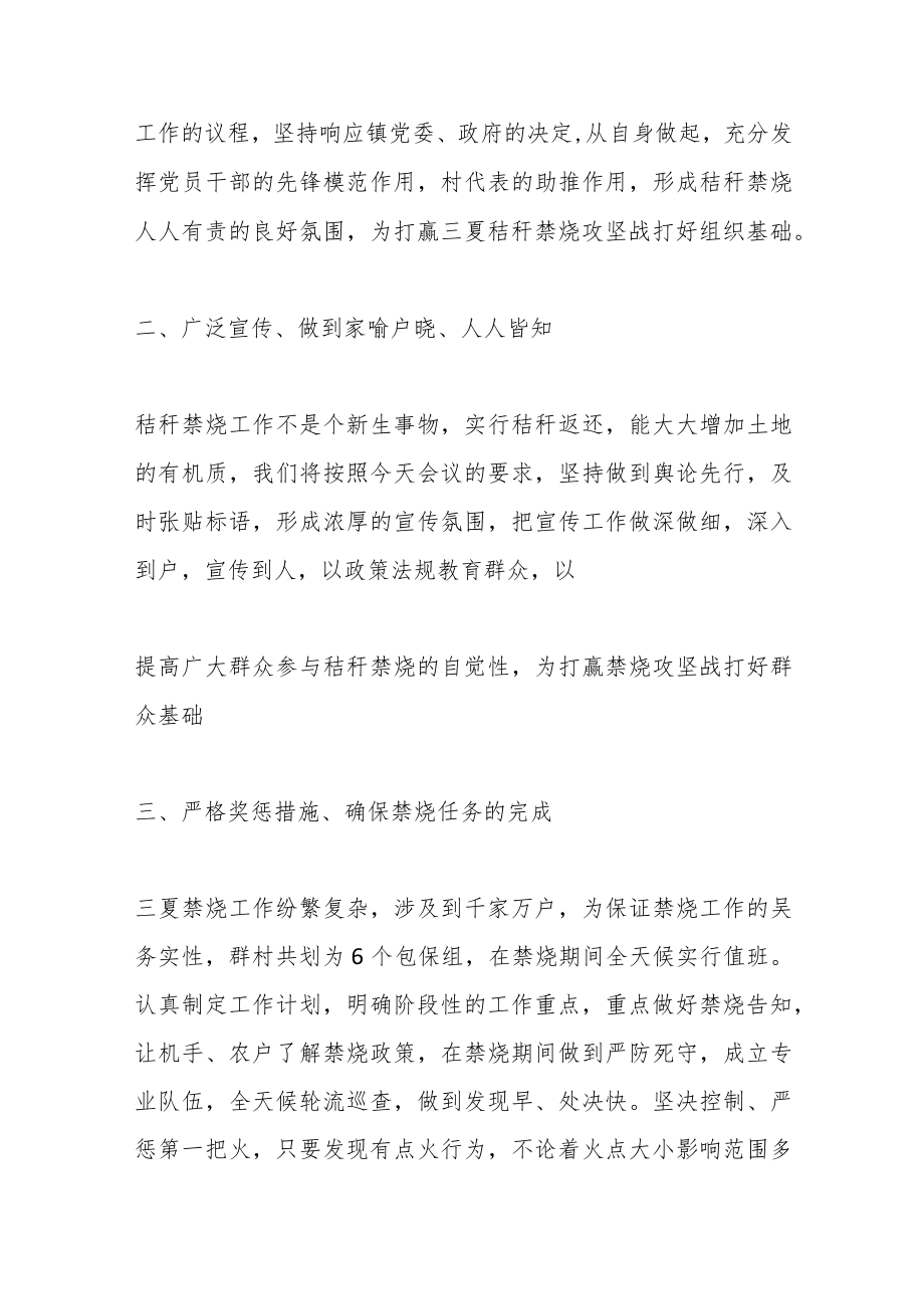 （5篇）关于秸秆禁烧的表态发言稿.docx_第2页