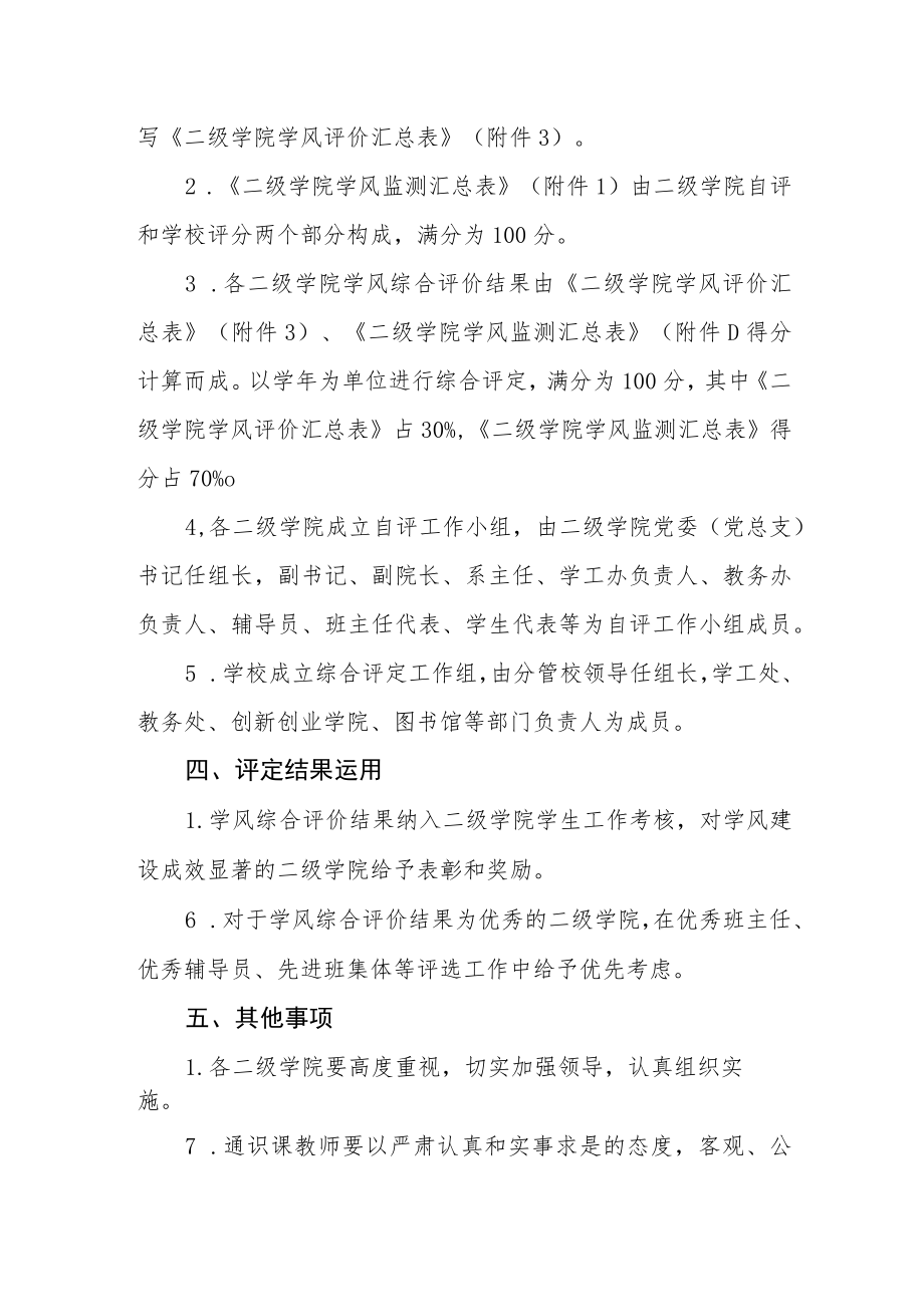 学院学风监测评价办法.docx_第3页