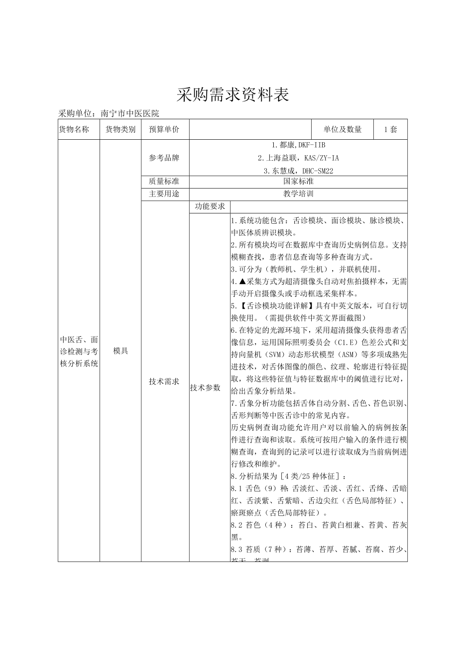 采购需求资料表.docx_第1页