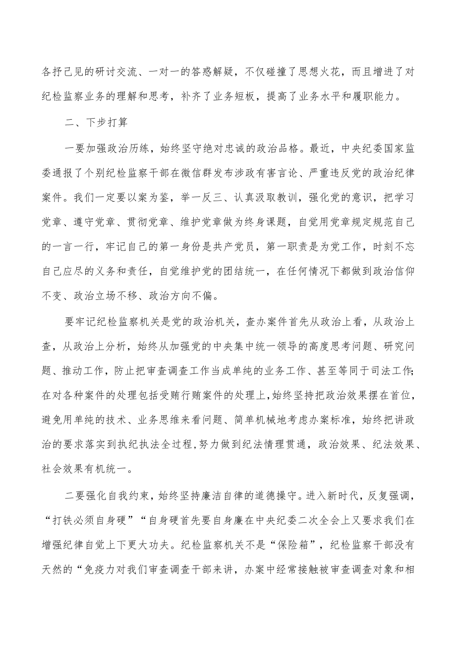 纪检整顿培训班研讨交流发言体会.docx_第2页