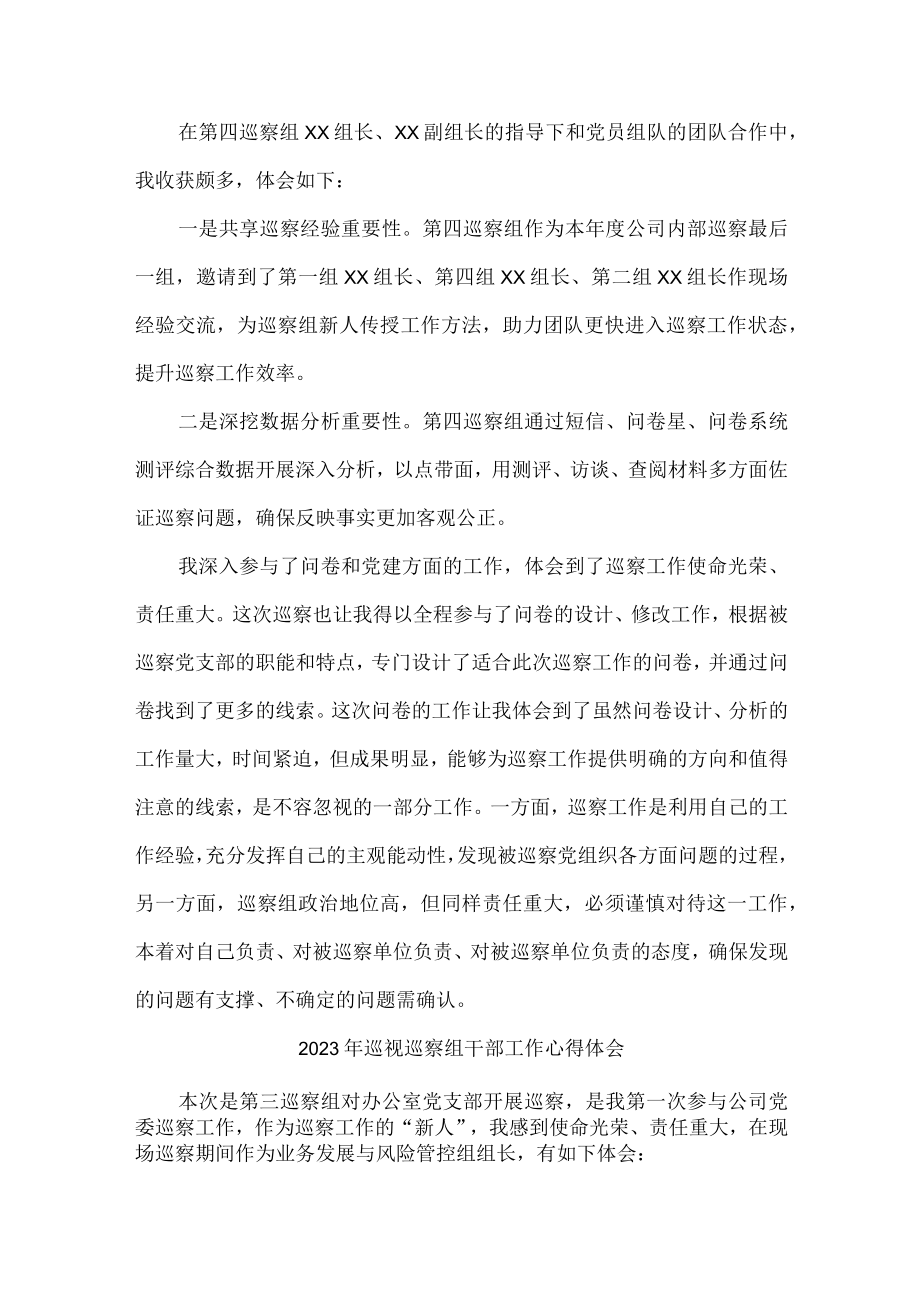 工业园区2023年纪检巡察组巡检工作心得体会 （合计6份）.docx_第3页