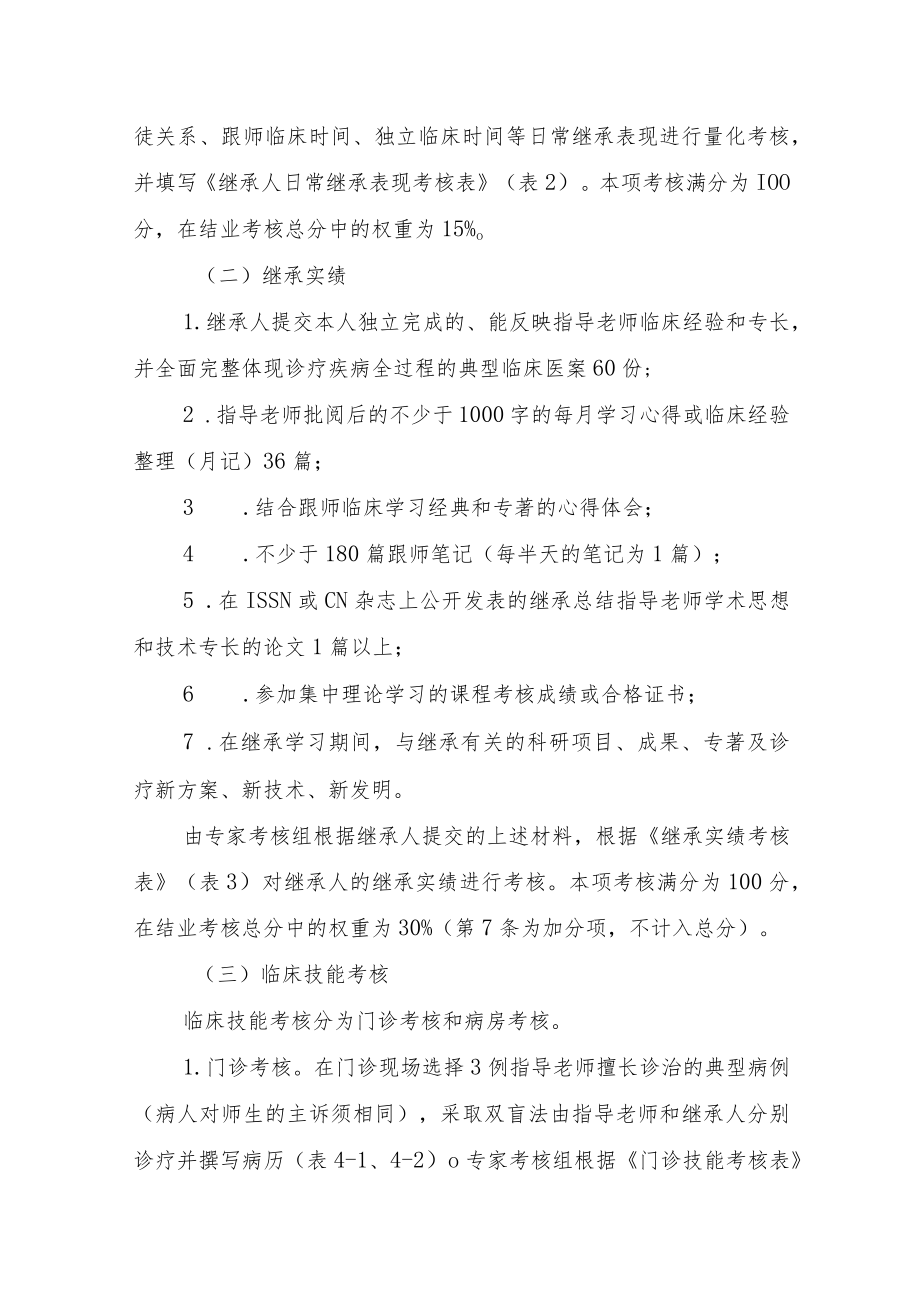 陕西省名老中医学术经验继承工作结业考核实施方案.docx_第3页