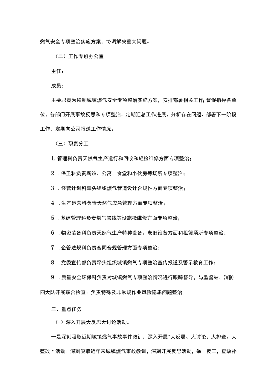 公司城镇燃气安全专项整治实施方案.docx_第2页