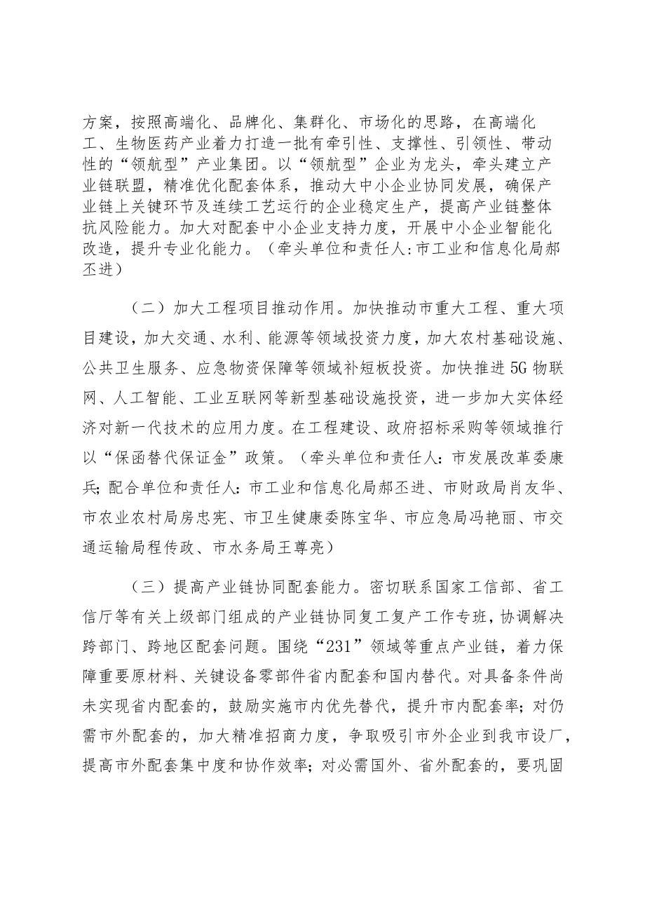 菏泽市保产业链供应链稳定工作方案.docx_第2页