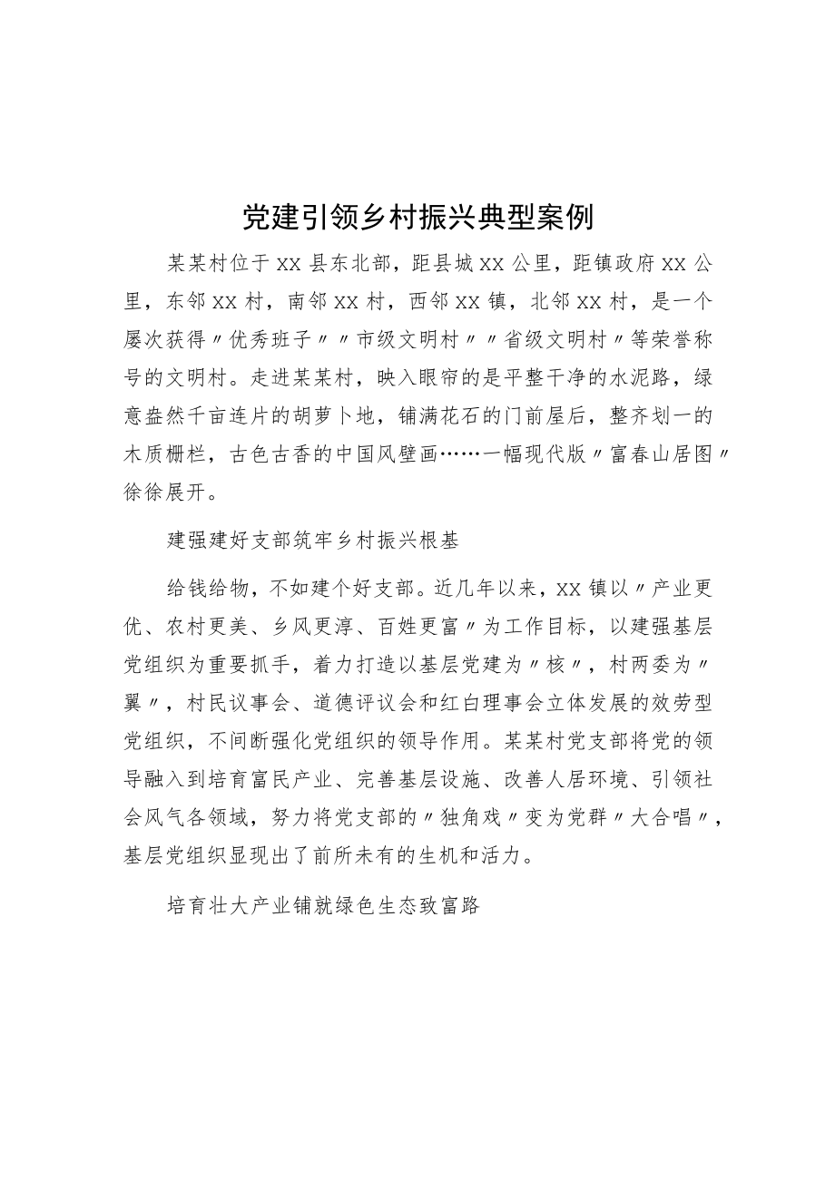 党建引领乡村振兴典型案例.docx_第1页