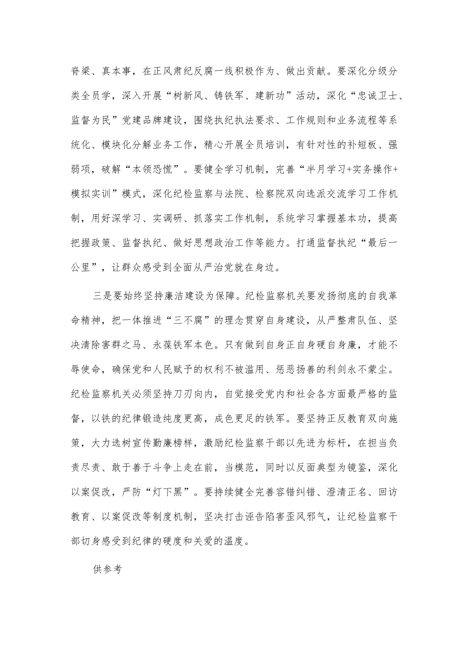 纪检监察干部队伍教育整顿个人学习教育心得供借鉴.docx_第2页